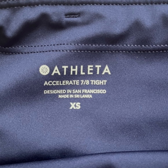 Athleta Accelerate 7/8 Tight Blue Leggings Size XS - Picture 8 of 9